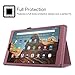 Fintie Folio Case for All-New Amazon Fire HD 10 Tablet (Compatible with 7th and 9th Generations, 2017 and 2019 Releases) - Premium PU Leather Slim Fit Stand Cover with Auto Wake/Sleep, Plum