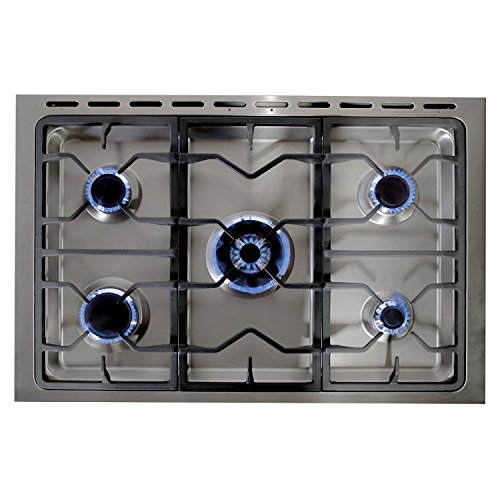 5 Cosmo+Convection+Burner+Cooktop+Stainless