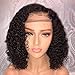 Short Bob Wigs 360 Lace Frontal Wigs Human Hair Wigs For Black Women Curly Brazilian Remy Hair Glueless Pre Plucked With Baby Hair
