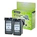 GREENCYCLE 2PK Black Ink Cartridge Replacement Remanufactured PG-245XL 245XL 245 XL High Yield 8278B001AA Compatible With PIXMA iP2820 MG2420 MG2520 MG2920 MG2922 MG2924 MX492 Printer