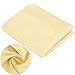 Ologymart Durable 200gsm Woven Kevlar Fabric Aramid Fiber Cloth Plain Color Yellow Twill Linear Density 1100 D DIY Crafts 40 x 12 Inches
