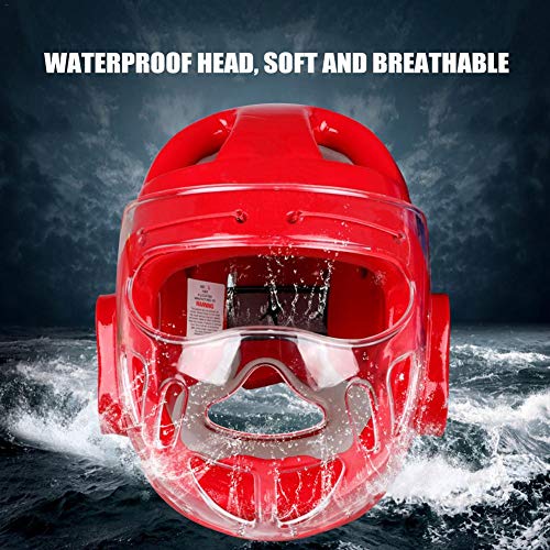 Owlhouse Taekwondo Headgear, Sport Head Guard Boxing Headgear with Face Shield, Head mask Karate Head Boxing Sanda mask Helmet Fencing for Adult Children Men Women