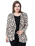 Chicwe Women's Waterfall Open Front Plus Size Cardigan Jacket M-4XL