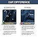 H.VERSAILTEX Blackout Curtains Kids Room Thermal Insulated Twinkle Stars Printed Curtain Draperies for Boys Girls, Sleep-Enhancing Magic Grommet Drapes, 2 Panels, Each 52x84-Inch, Navy