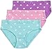 Lucky & Me | Erica Everyday Collection Girls Bikini | 100% Cotton Pastel Children's Underwear | 3 Pack