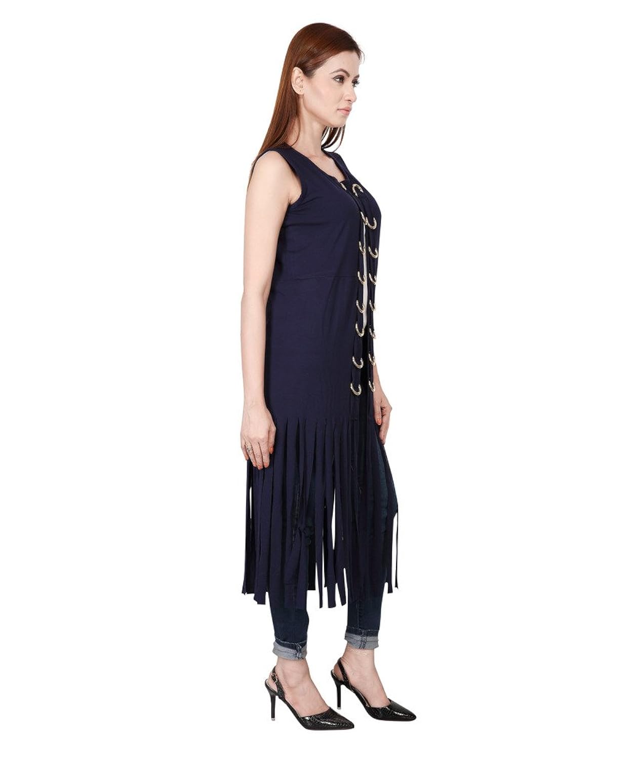 bfly women's designer viscose shrug (navy)