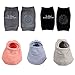 BOSONER Baby Crawling Anti-Slip Knee and Anti Slip Baby Boys Girls Socks Best Infant Gift, Unisex Baby Toddlers Kneepads (Black Dark Grey)