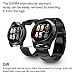 GOKOO Smart Watch for Men with All-Day Heart Rate Blood Pressure Sleep Monitor IP67Waterproof Activity Tracker Notification Camera Music Control Black