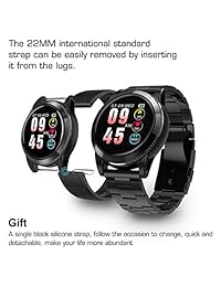 Reloj inteligente para teléfonos Android, GOKOO M11 Bluetooth resistente al agua reloj inteligente con frecuencia cardíaca monitor de presión arterial para teléfonos Android y iPhones