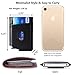 Pop Up Wallet RFID Minimalist Wallet Leather Automatic Card Holder Money Clip