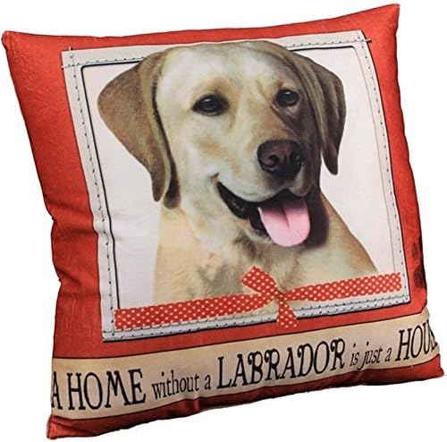 Home Without Just a House Super Soft Polyester 16 x 16 Throw Pillow- Yellow Lab