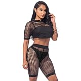 Sedrinuo Summer Bikini Mesh Cover Up Sets Sexy Women Swimwear Swimsuit Push Up, Black, S(US2-4)
