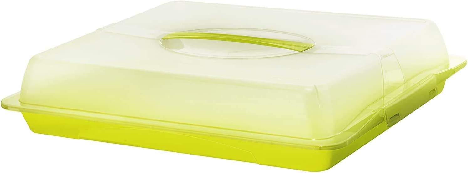 Rotho John Partybutler mit Haube und Tragegriff, Kunststoff (PP) BPA-frei, grün/transparent, (47,5 x 39,0 x 9,8 cm)