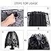 Dulcii 3 in 1 Halloween Black Lace Spider Web Lampshade Topper/Window Wag/Fireplace Mantle Scarf, Halloween Home Decor Essentials, Size:20x60inch / 51x152cm, 2 Pack