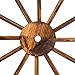 Best Choice Products 30-inch Set of 2 Decorative Wall Accent Old Western Wooden Garden Wagon Wheel w/Steel Rims, Stained Finish, Brown