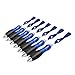 BeFirst Retractable Super Big Fat Pens with Black Gel Ink and Deep Blue Body for Arthritis and Hand Pain -Hanging Rope