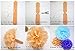 DooXoo 12 Mixed White Gray Yellow Party Tissue Pompoms Paper Flower Pom Poms Wedding Birthday Nursery Baby Room Decoration Favor