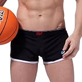Men Side Splitting Boxer Size Color Black
