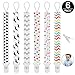 Pacifier Clip for Girl and Boys,Pack of 6 Universal Baby Pacifier Holder Clip Holder Leash for Pacifiers Teething Toy or Soothies,Safety Baby Gift by Mopoin - No Metal Parts