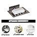 Soap Dish E-Ling Adhesive Soap Holder Brushed Soap Dish Holder for Bathroom/Kitchen/Tile/Shower Wall Mounted