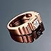 Men's Fashion Band Rings with Round Cubic Zirconia CZ Size 8-10