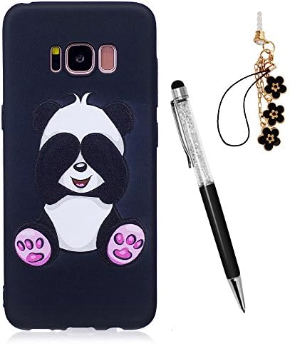ZSTVIVA S8 Case,Galaxy S8 Case,Soft Flexible TPU Cover Cute Animal Pattern Full Body Slim-fit Anti-scratch Protective Bumper Protector for Samsung Galaxy S8 - Lovely Shy Panda