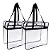 grinderPUNCH 2 Pack Bulk Clear Bag Transparent Tote NFL Stadium Security Approved - 12