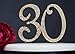 Premium Metal Number 30 Birthday Gold Rhinestone Gem Cake Topper. 30th Bday or Anniversary Party Keepsake and Decoration. Sparkling, Crystal and Diamond Style Bling Is a Great Centerpiece. (30th Gold)