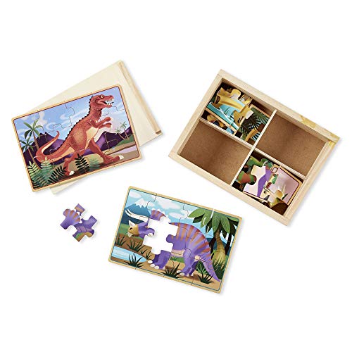 6 Melissa+Doug+Dinosaurs+Puzzles+Storage