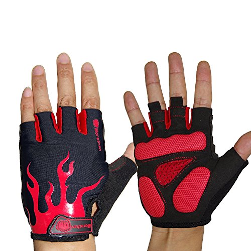 Morethan Wildfire Cycling Gloves Gel Pad Half Finger sport Gloves