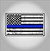 Police Thin Blue Line USA Flag Decal American Flag Sticker Blue Stripe for Cars Trucks for Honor and Support of Our Officers and U.S. Law Enforcement Vinyl Window Bumper 5 x 3 inch