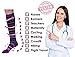 Compression Knee High Socks for Women with Firm Medical Grade(20-30 mmHg), Fits for Nurse, Pregnancy, and Varicose Veins( 2 Pairs)
