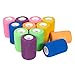 Juvale Self-Adherent Cohesive Vet Wrap - Compression Bandage for Joint Support - No-Slip Adhesive Tape - Multi-Purpose Pet Bandage & Horse Leg Wraps - 3 in x 6 Yd, Pack of 12, 6 Colors