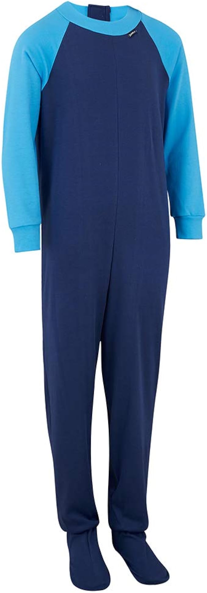 Special Needs Unisex Long Seeve, Zip Back Footed Pajamas for Kids (316