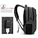 CoolBELL 17.3 Inch Laptop Backpack With USB Charging Port Function/Multi-compartment Travel Rucksack/Water-resistant Knapsack/Protective Day Pack For Men/Women (Light Black)