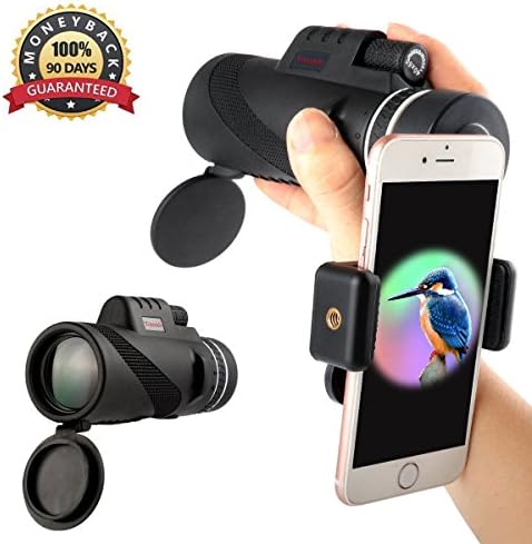 Torondo High Power Monocular Telescope 10×42 Nitrogen Filled Waterproof Monocular Scope with Quick Smartphone Adaptor for Bird Watching Hunting Hiking Travelling Wildlife Secenery