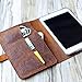 Floral Tooled Leather 2022 ipad pro 12.9 case, Leather ipad 10th gen case covers, Leather iPad mini 6 case, Brown 606