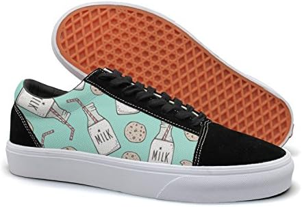 HMAG Women Skate Shoes Jogging Shoes Milk Cookies Lightweight Sneaker For Casual Outfits