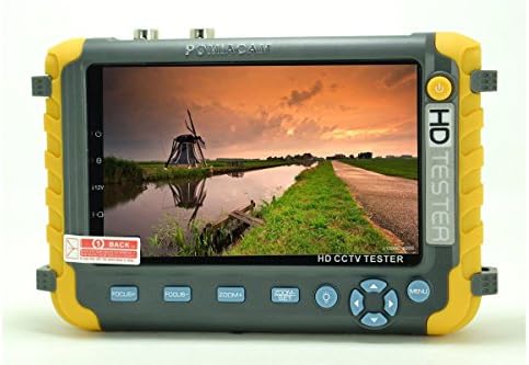 Pomiacam 5 Inch CCTV Tester Monitor IV8W 5MP AHD 5MP TVI 4MP CVI CVBS Analog Security Camera Tester Video Monitor with PTZ Controller/UTP Cable Test/VGA HDMI Input