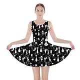 CowCow Womens Lovely Cats Pattern Skater Dress