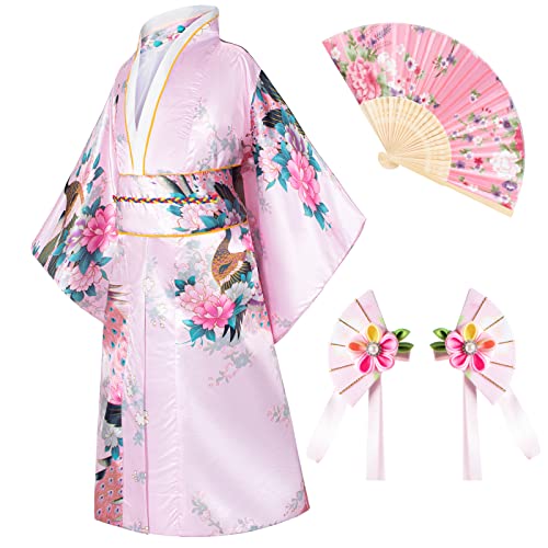 Japanese Traditional Dress Kimono Robe for Kids