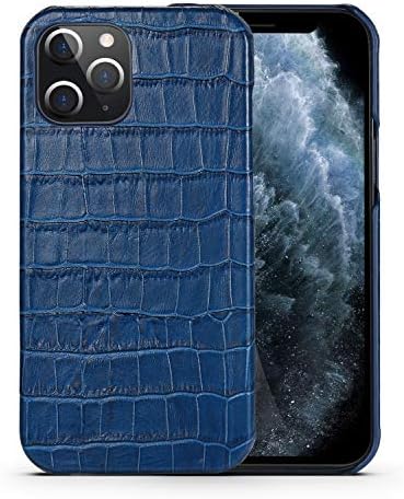 Genuine Leather Wallet Case For IPhone 12/12 Pro - Crocodile Pattern, Card Slots & Stand