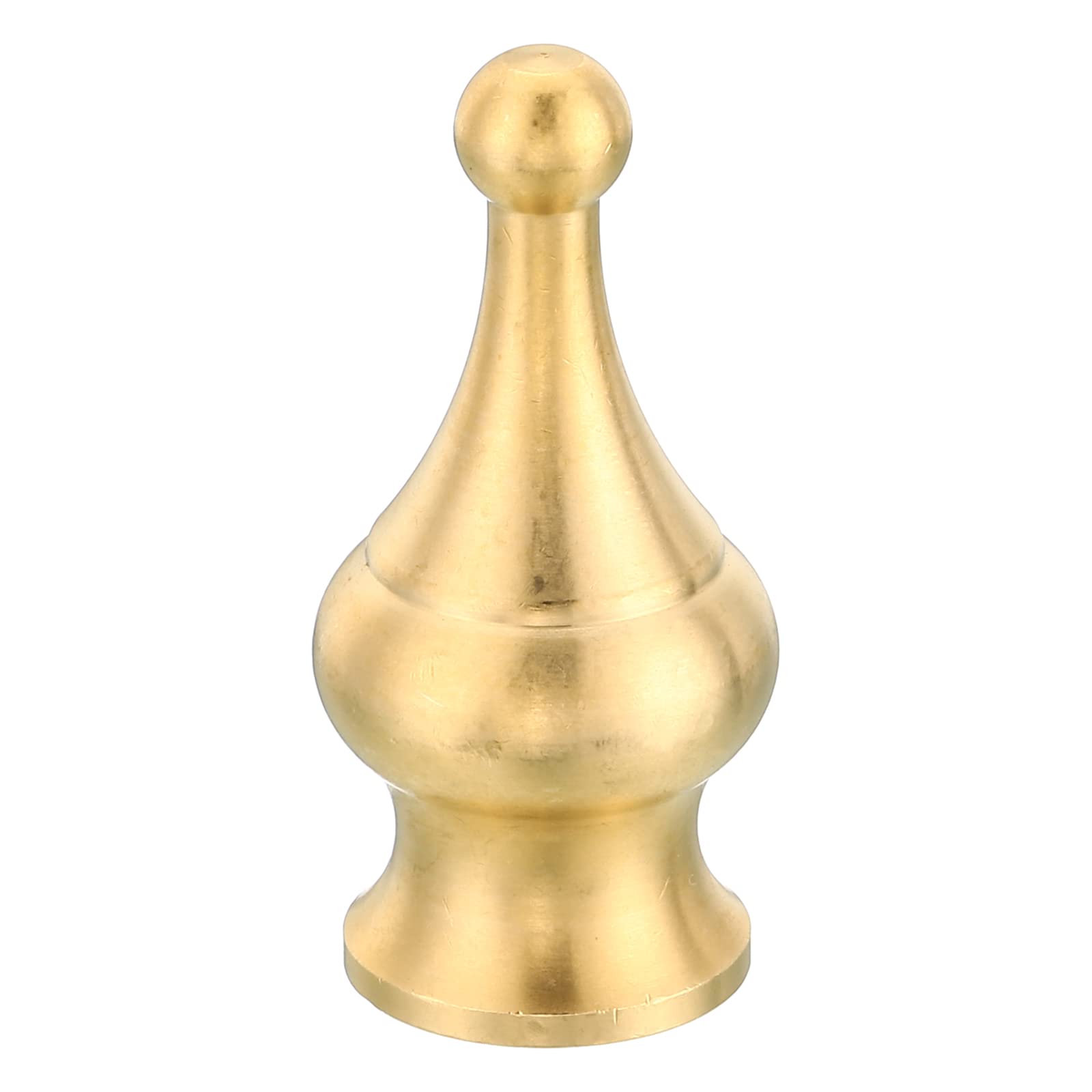 PATIKIL M10 Thread Lamp Finial Cap Knob, Brass Lamp Shade Harp Top Screw Caps Decoration Light Fixture for Table Lamps Floor Lamps 22x45mm