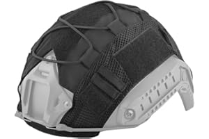 ATAIRSOFT Tactical Helmet Cover 500D Nylon Helmet Cloth for BJ/PJ/MH Airsoft Paintball Fast Bump Helmet in Size M/L/XL - Without Helmet