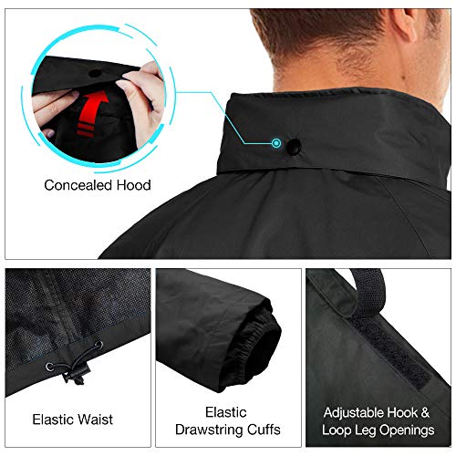 TideWe Rain Suit, Waterproof Raincoat Breathable Lightweight 2 Pieces Rainwear for Men (S-3XL)