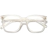 PANNER Oversized Square Blue Light Blocking Glasses for Women Men Anti Glare Reduce Eyestrain Computer Glasses