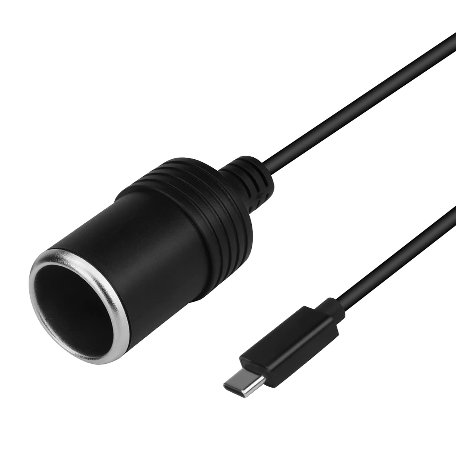 Photo 1 of Sisyphy 5ft USB C to Car Cigarette Lighter Cable Converter, up to 12V 4.5A, Work with a 15V/20V 45W-65W PD USBC Charger, Use in-Vehicle Electrical Devices at Your Home Outlet