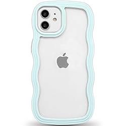 Anuck for iPhone 11 Case Wavy Edge Clear Back