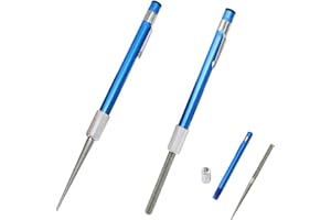 Knife Sharpener Rod 2pcs, Retractable Diamond Sharpening Rod, Knife Sharpener for Kitchen Outdoor Repairs and Restores Serrat