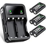 Xbox One Controller Rechargeable Batteries, 3 Packs Rechargeable Batteries for Xbox One/ One S/ One X/ One Elite Controller, Xbox One Controller Charger by HUIMEOW